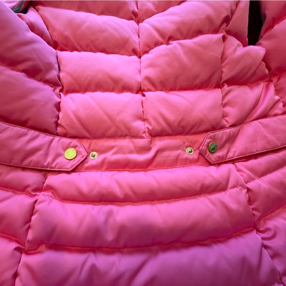 Lilly Pulitzer Pink, Green and White Quilted Tropical Vest - Picture 5 of 6